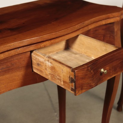 Pair of Small Barocchetto Revival Tables Walnut Italy 18th Century