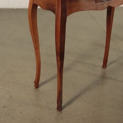 Pair of Small Barocchetto Revival Tables Walnut Italy 18th Century