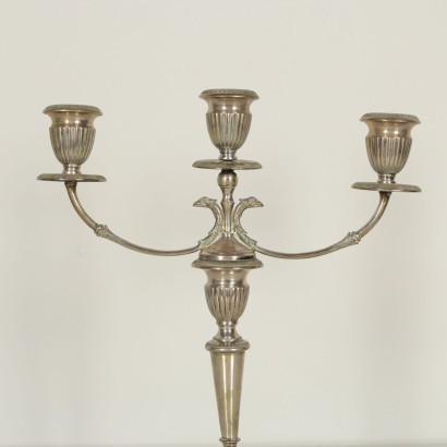 Candlestick Silver Italy 20th Century