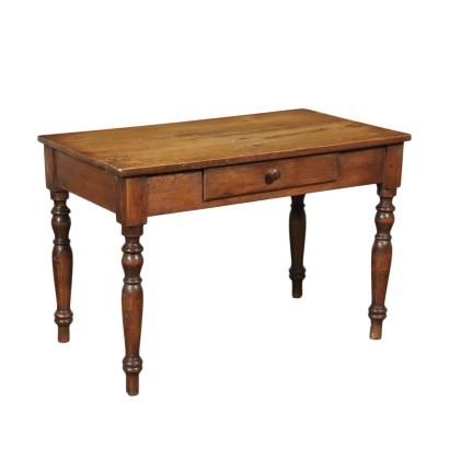 Table Walnut Poplar Italy Mid 19th Century