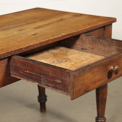 Table Walnut Poplar Italy Mid 19th Century