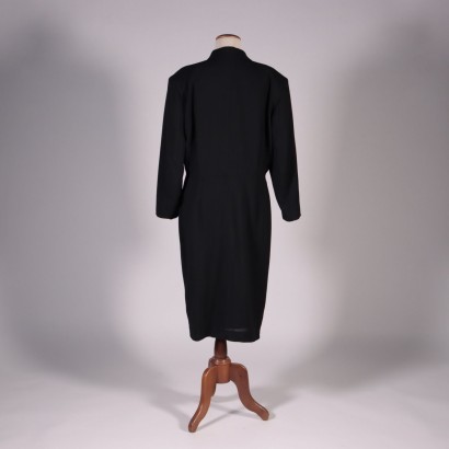 Vintage Max Mara Kleid Gr. 46 Wolle Italien 1980er-1990er