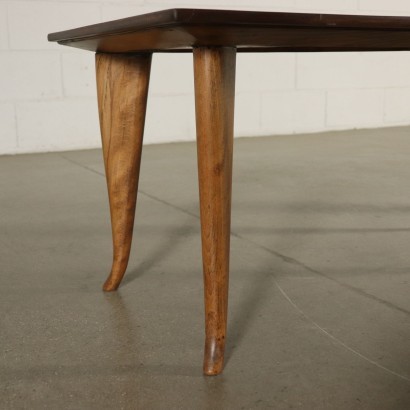 Small Table Mahogany Veneer Beech Italy 1950s Italian Production