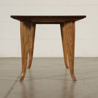 Small Table Mahogany Veneer Beech Italy 1950s Italian Production