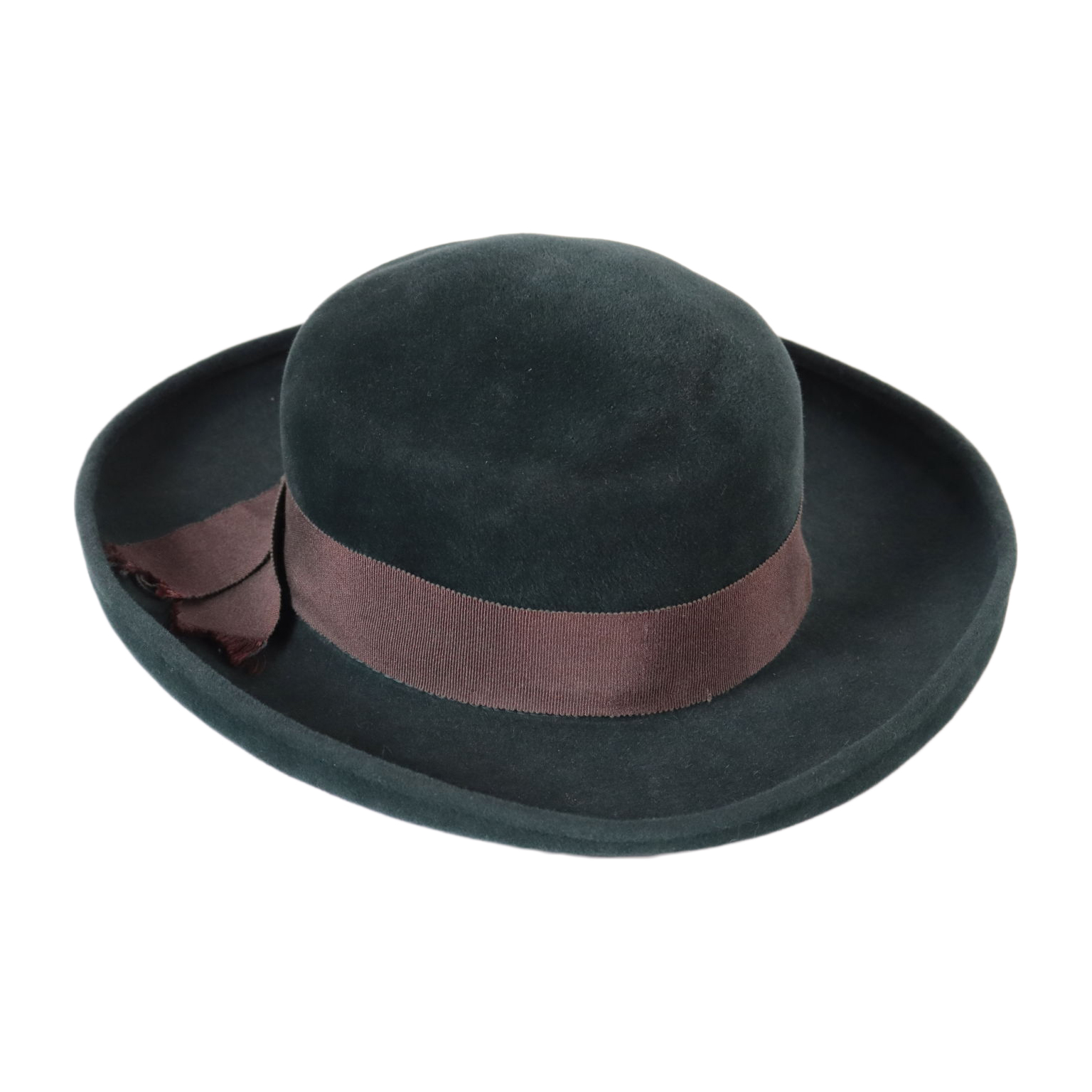 Green felt hot sale bowler hat
