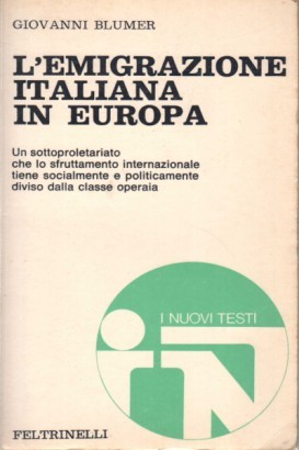L'emigrazione italiana in Europa