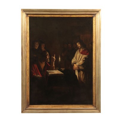 Scope Of Gerrit Van Honthorst Oil On Canvas 17th Century