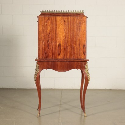 Bonheur de Jour Brazilian Rosewood Bronze Italy 20th Century