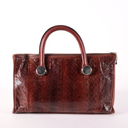 Sac Cuir Reptile Vintage Italie Années 70