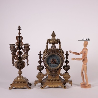 Orologio da Tavolo con Candelabri