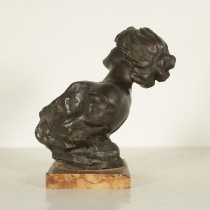 Female Bust Bronze Italy 20th Century