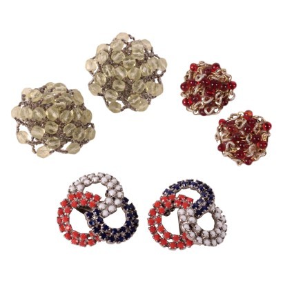 Trois Paires de Boucles d’Oreilles Clips