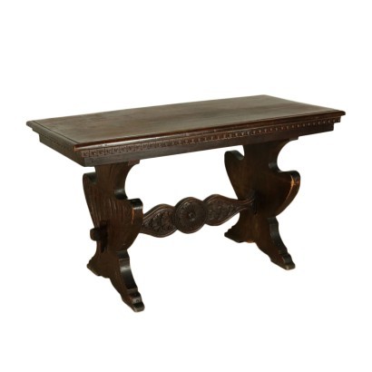 Neo-Renaissance Revival Table Beech Italy 20th Century