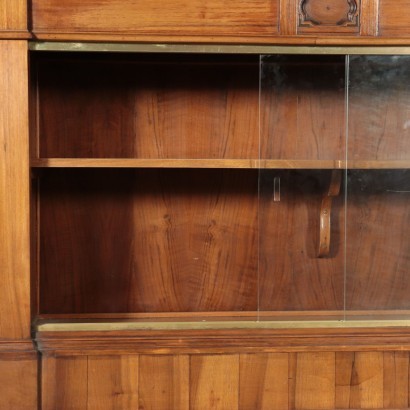 Umbertine Shop Counter Walnut and Glass Italy 19th Century