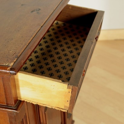 Bedside Table Walnut Italy 18th Century