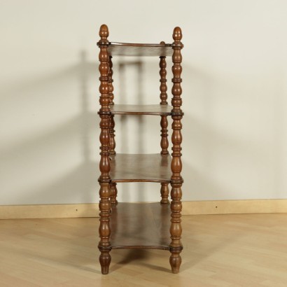 Walnut Shelving Unit Italy 19th Century