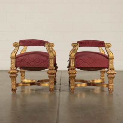 Pair of Neo-Classical Revival Benches Italy 19th Century