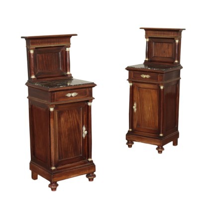 Pair of Empire Style Bedside Tables