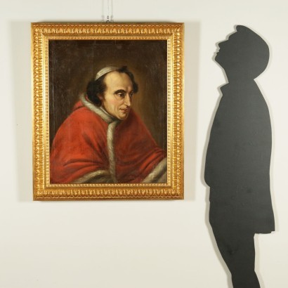 Portait Du Pope Pie VII Huile Sur Toile Debut '800