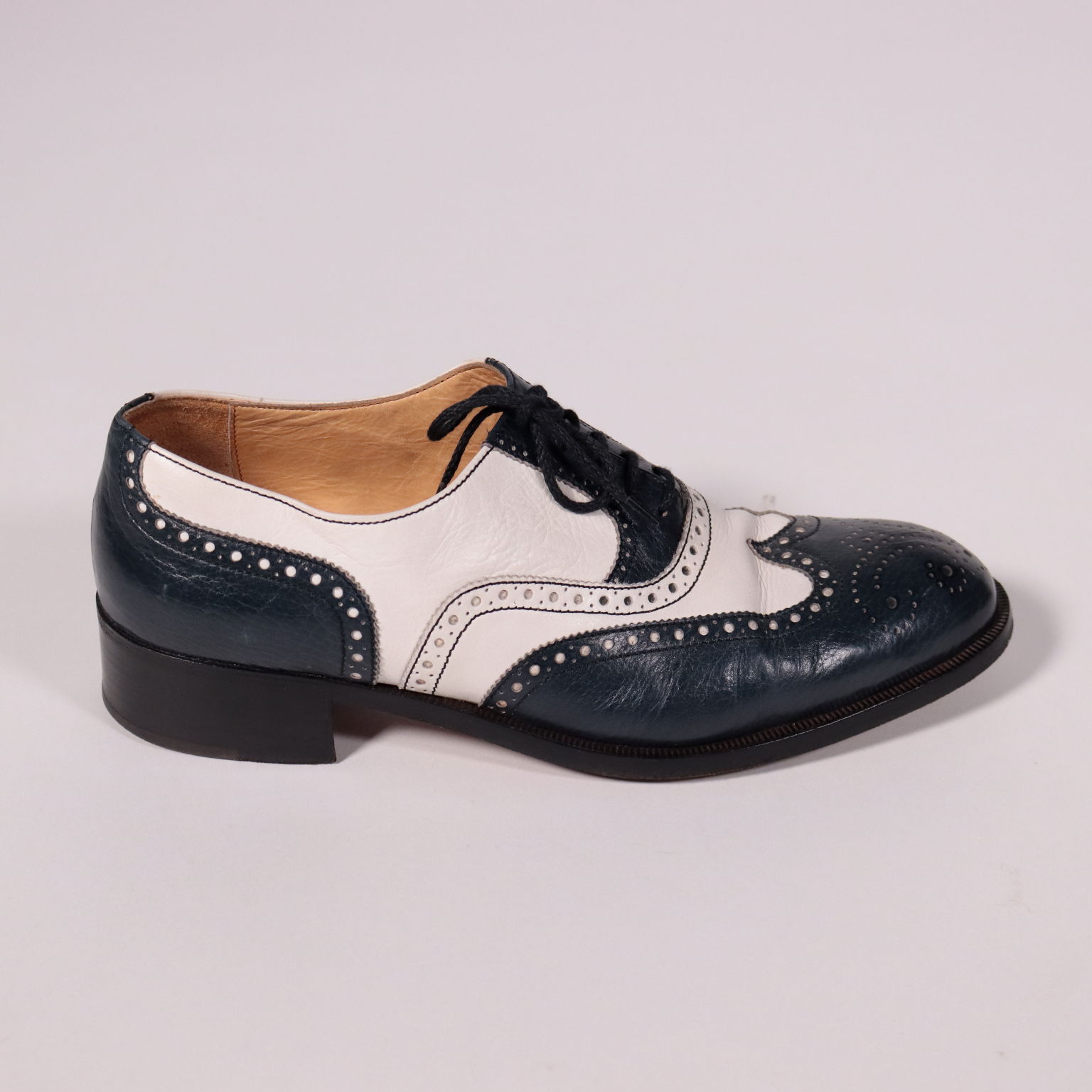 Scarpe uomo bicolore vintage store
