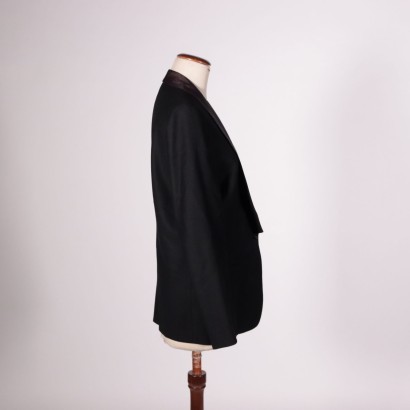 Vintage Wool and Satin Woman Jacket Italy 1980s-1990s