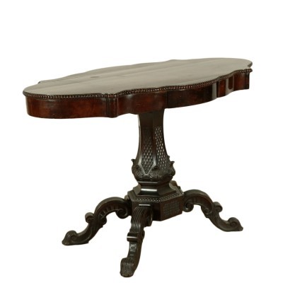 Small English Table Walnut Italy 19th Century