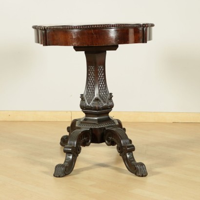 Small English Table Walnut Italy 19th Century