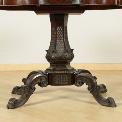 Small English Table Walnut Italy 19th Century