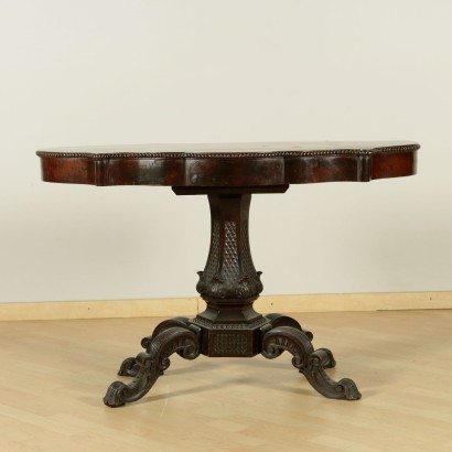 Small English Table Walnut Italy 19th Century