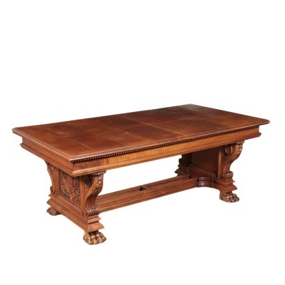 Grande table extensible de style néo-renaissance
