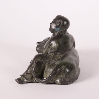 Bronze Figure of Lohan Pindola China 20th Century