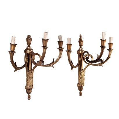 Coppia di Appliques in Stile Neoclassico
