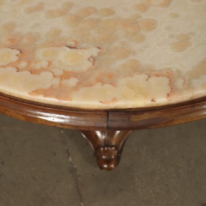 Walnut and Onyx coffee table