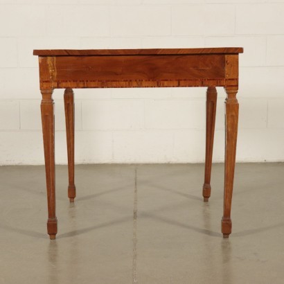 Table Basse Néoclassique Noyer Olivier - Italie XVIII Siècle