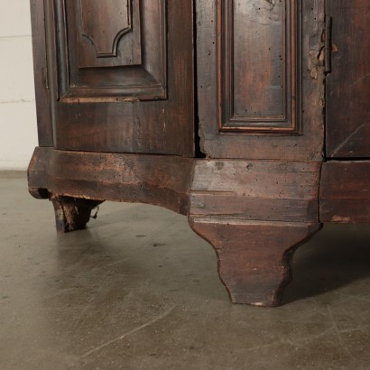 Barocchetto Cupboard Walnut Bronze Italy 18th Century