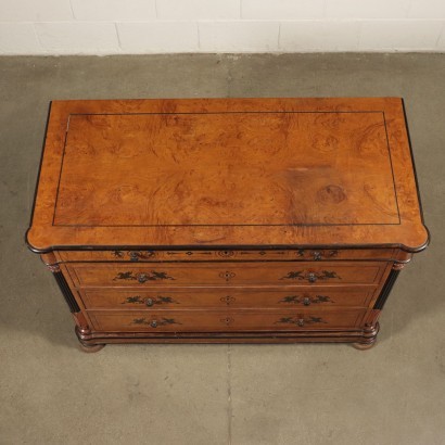 Chest Of Drawers Charles X Fir Maple Italy Second Quarter 19th Century