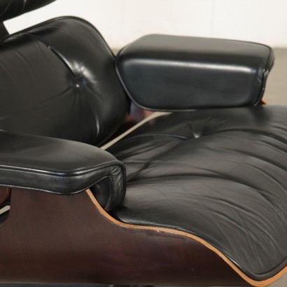 Charles And Ray Eames Swivel Armchair Wood Aluminum Leather 1960s 1970