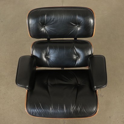 Charles And Ray Eames Swivel Armchair Wood Aluminum Leather 1960s 1970