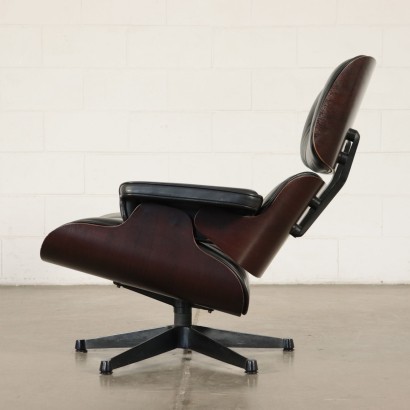 Charles And Ray Eames Swivel Armchair Wood Aluminum Leather 1960s 1970