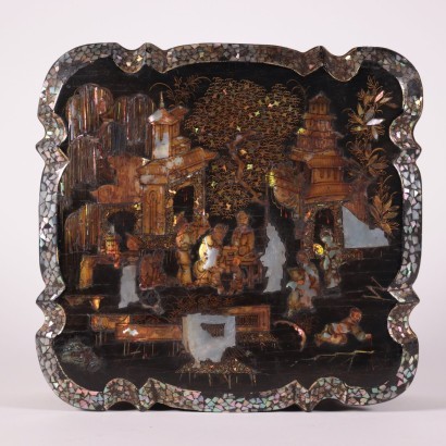 Jewery Box Mother of Pearls Wood China 20th Century