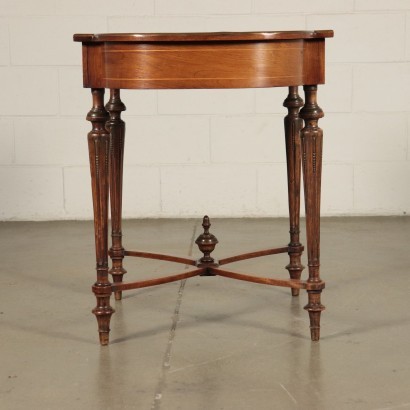 Petite table Style Napoléon III Erable Noyer Italie '900