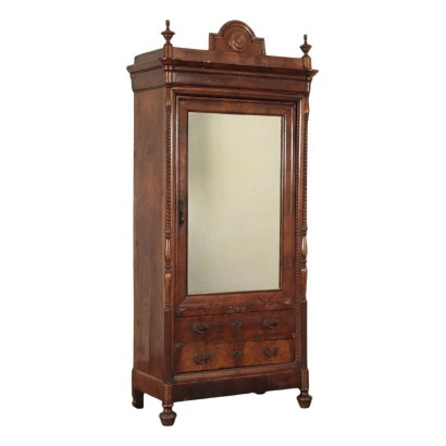 Louis Philippe Genoese Wardrobe Walnut Italy 19th Century