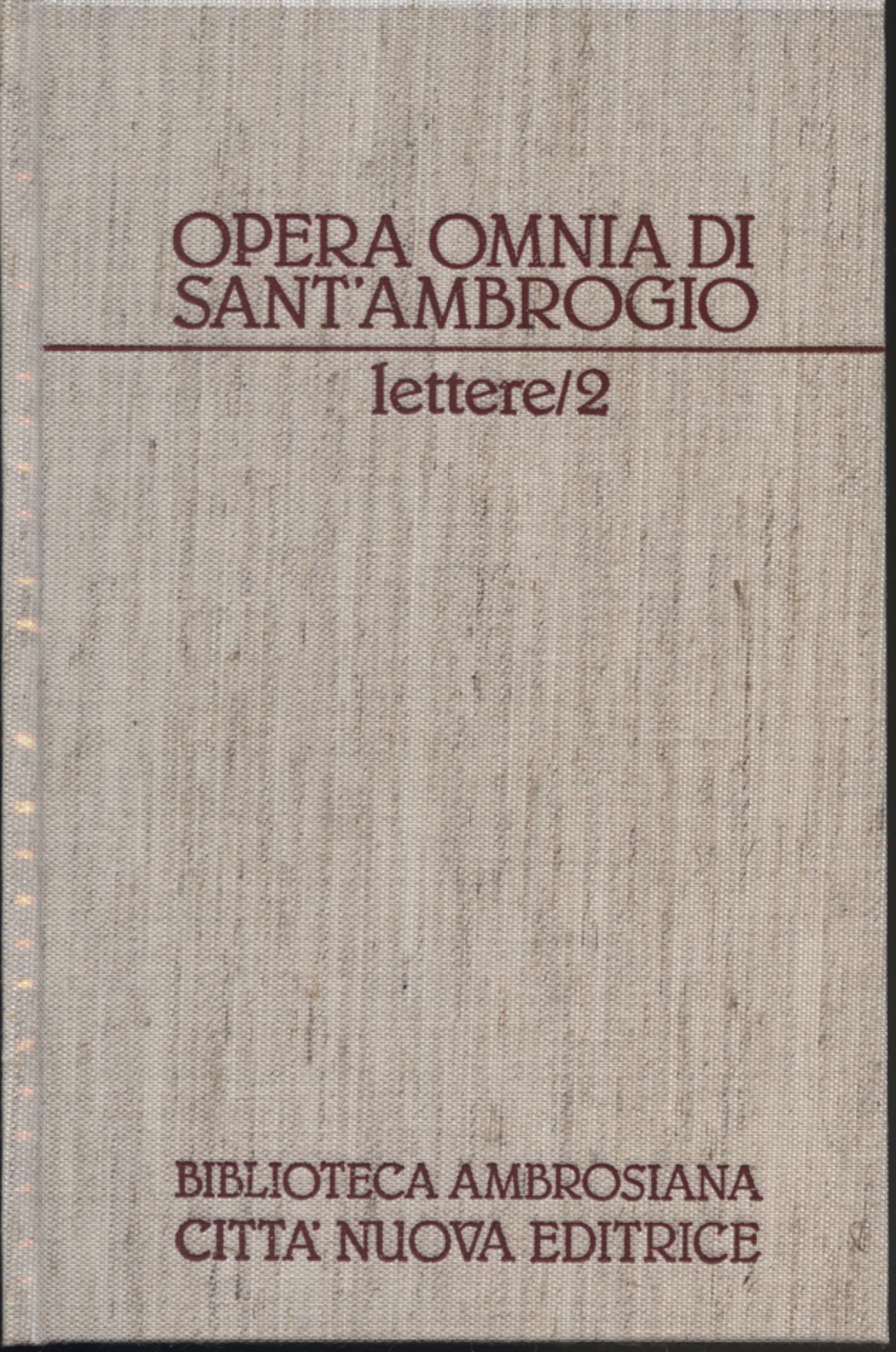 Discursos y cartas II / II: Cartas (36-69), Sant'Ambrogio