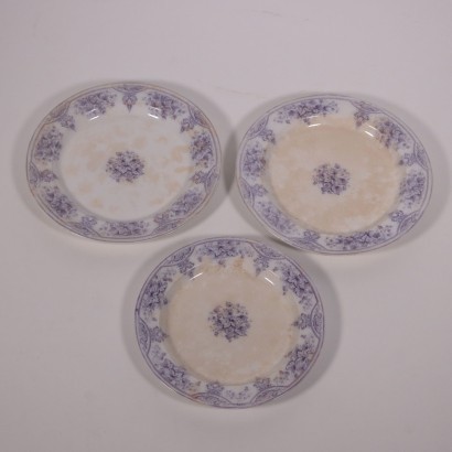 Set of Plates Ceramic 19th Century