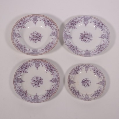 Set of Plates Ceramic 19th Century