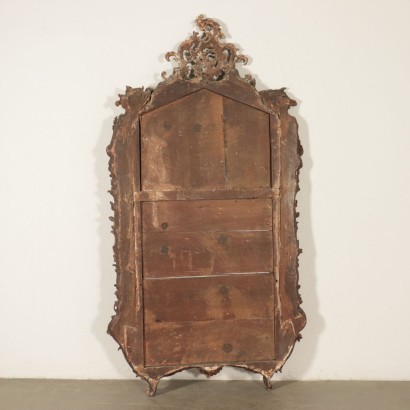 Miroir Rococo Bois doré Toscane Italie '700