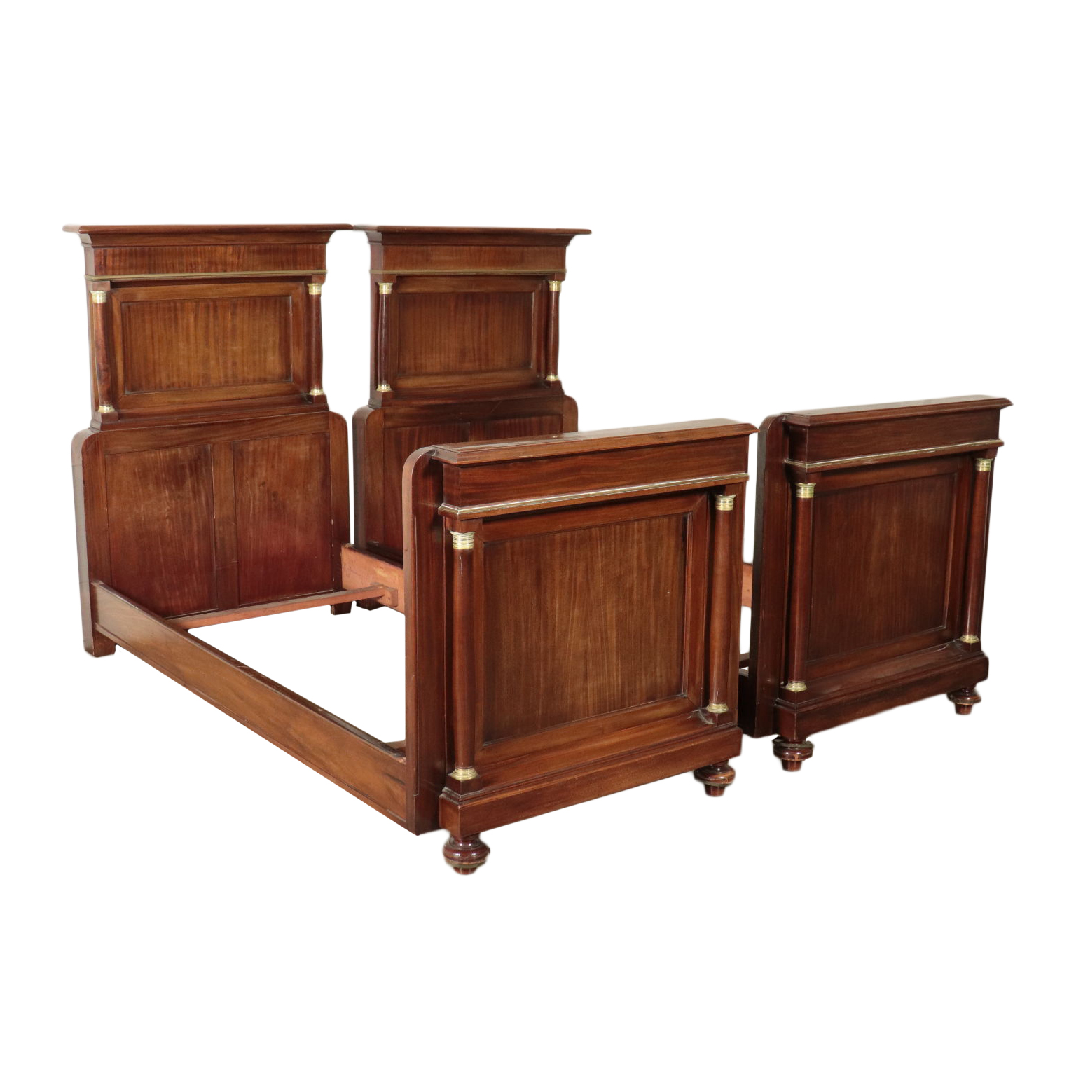 Coppia di Letti Singoli in Stile Impero, Bottega del 900, Mobili in Stile, dimanoinmano.it