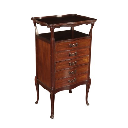 Liberty Bedside Table Walnut Italy 20th Century