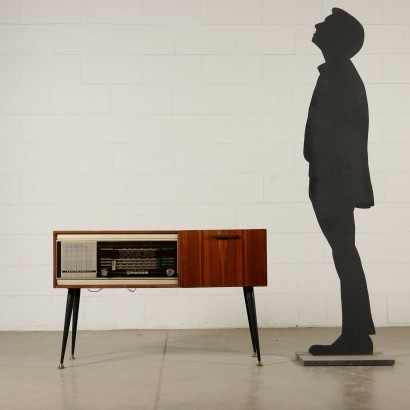 modernariato, modernariato di design, elettronica, elettronica modernariato, elettronica di modernariato, elettronica italiana, elettronica vintage, elettronica anni '60, elettronica design anni 60,Impianto Radio Giradischi Anni 60