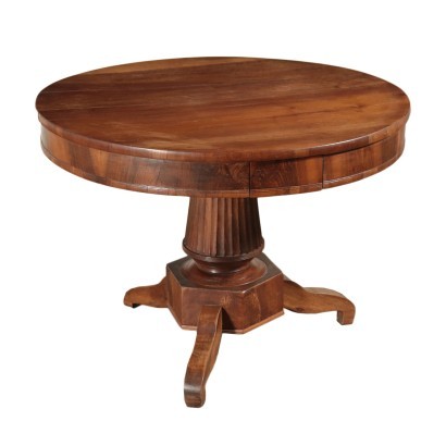 Empire Table Walnut Italy19th Century